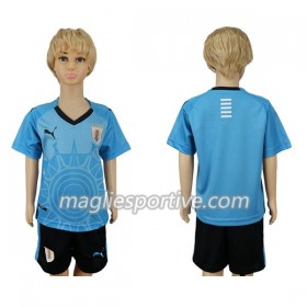 Completo Calcio Uruguay Bambino Divisa Prima Mondiali 2018